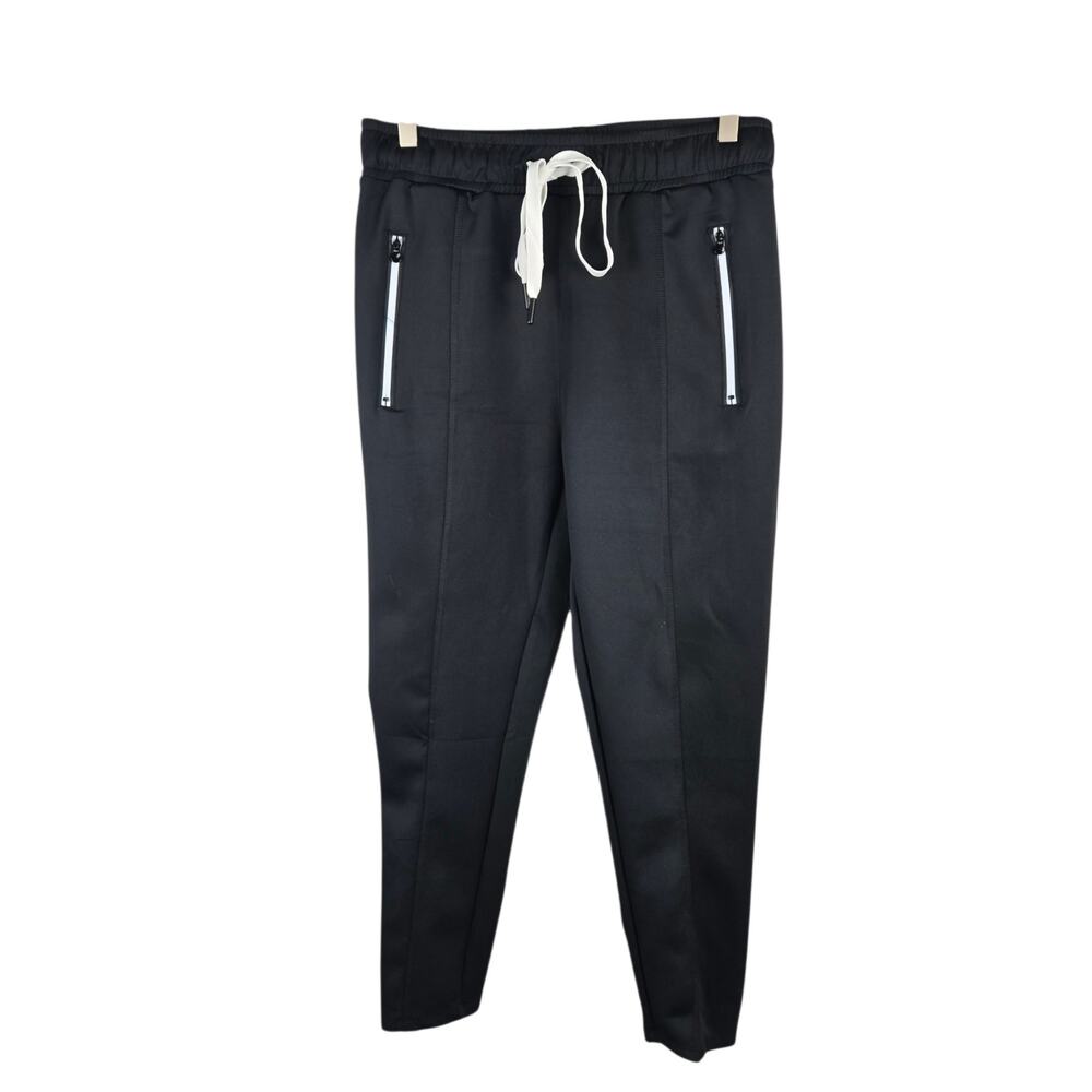 NWT Acegolfs More Than Basic Drawstring Capri Sweatpants Black Size Medium